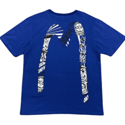 Evisu Logo Blue T Shirt